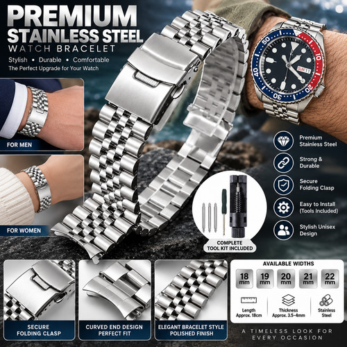 Luxury stainless steel - steel, watch