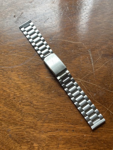 18mm vintage steel oyster - steel, mens